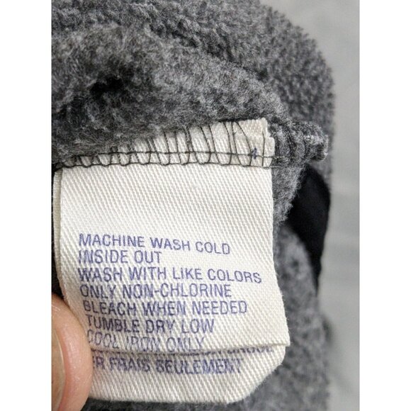 Vintage Nautica Competition Sweatshirt Gray Fleece 1/4 Zip Mock Mens Size XL - Picture 9 of 12